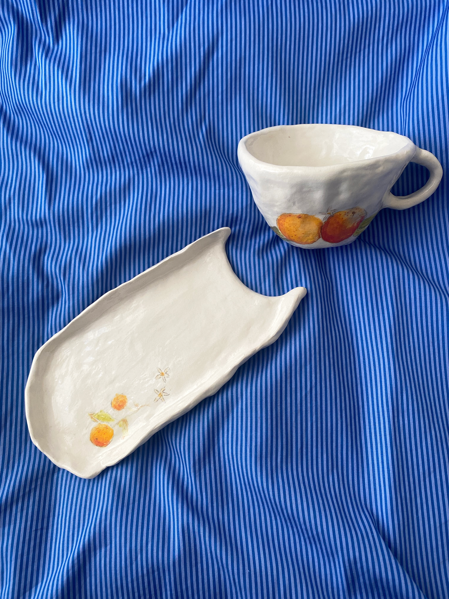 Orangerie mini mug and plate set